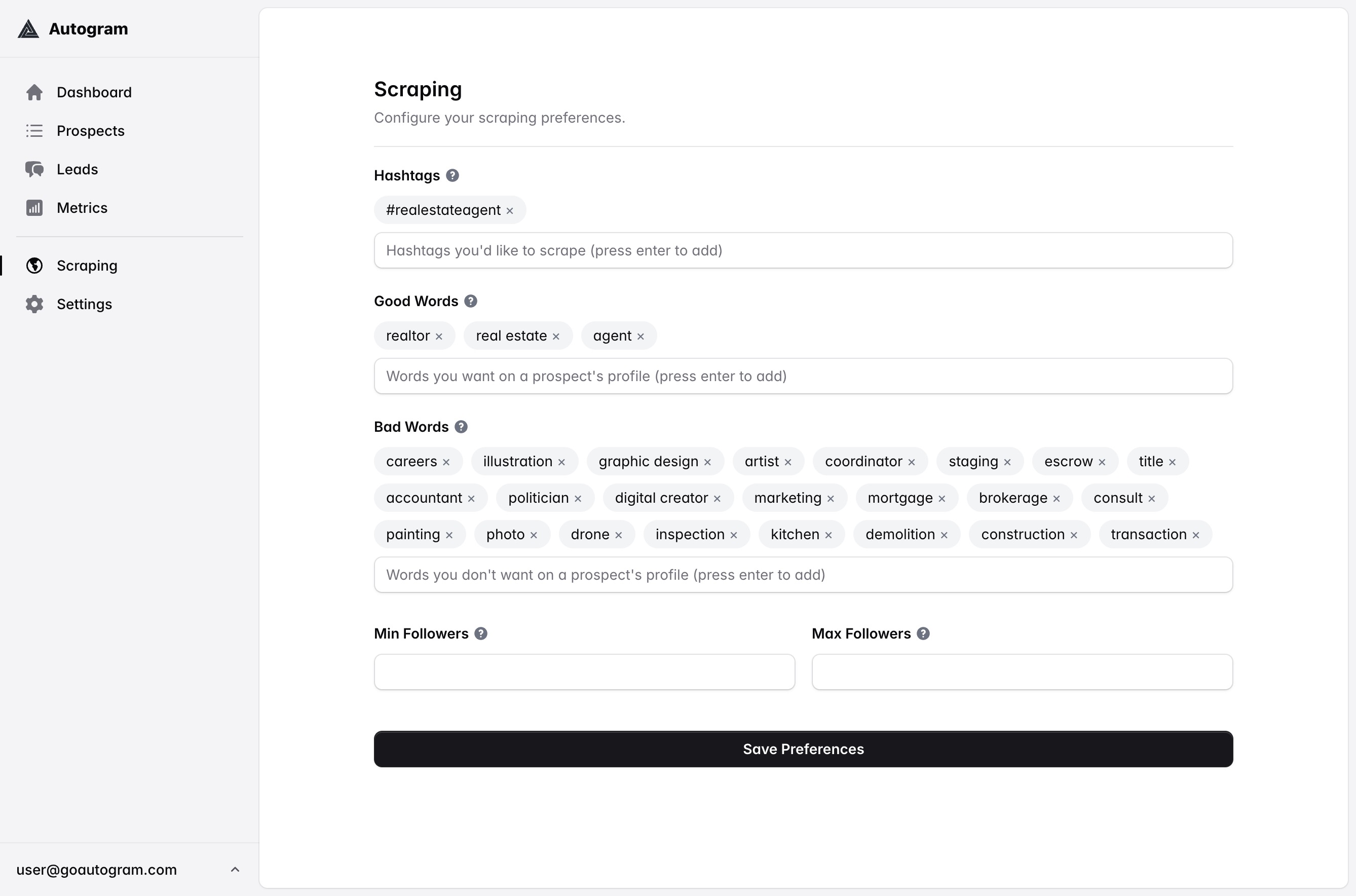 Product screenshot